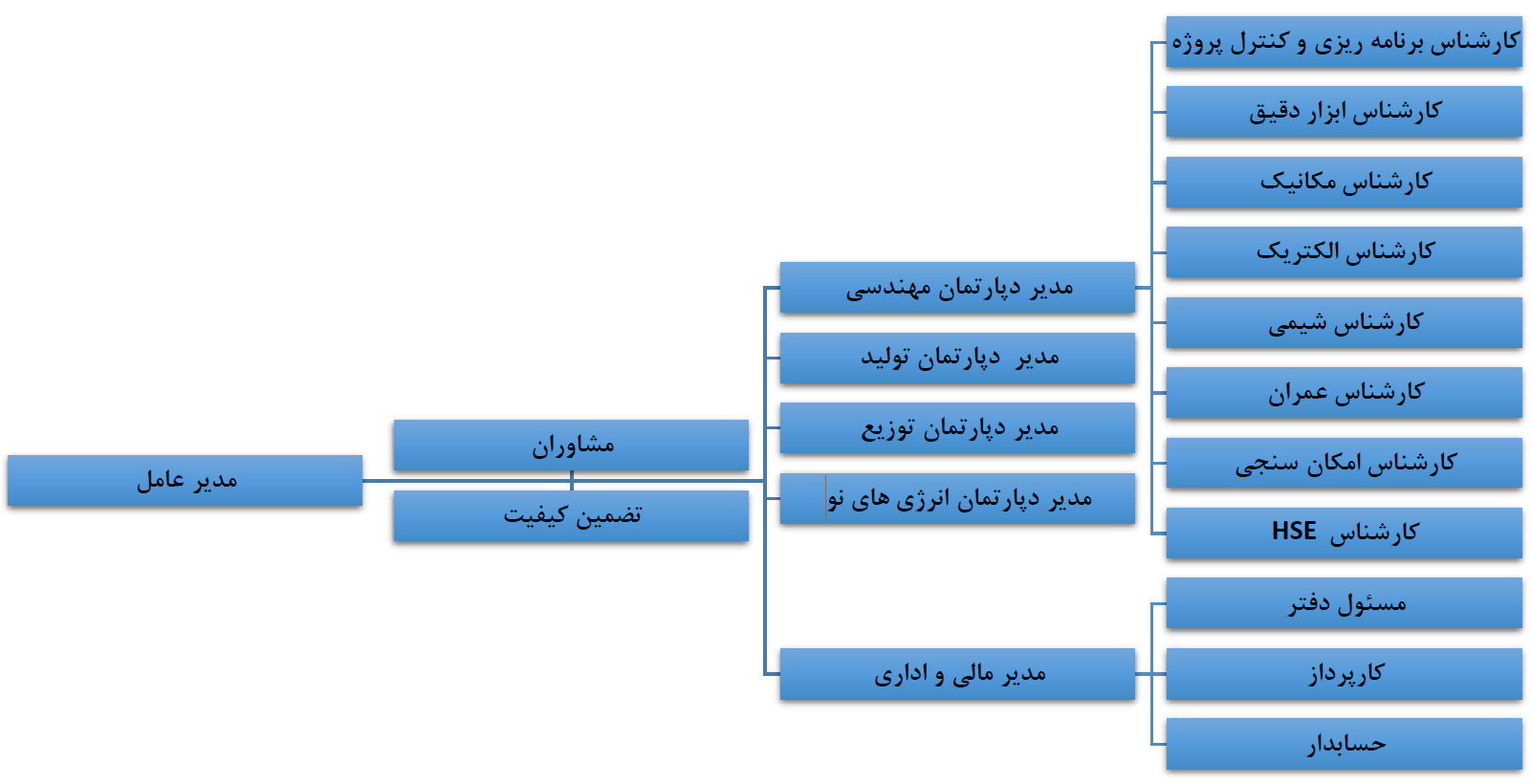 ساختار سازمانی کرمان نماد نیرو